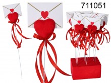 Decorative Heart with an Envelope on a Stick