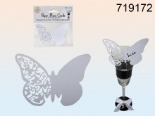 Butterfly Place Card for a Glass