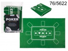 Poker felt tabletop 90 x 60 cm