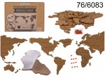 Korkowa tablica memo - mapa świata