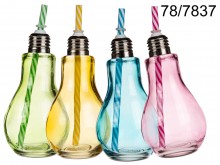 Bulb bottle with a straw 400 ml - the last pieces
