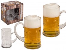 Double-sided beer mug BEFORE / AFTER