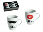 Mr. & Mrs. Porcelain Mugs