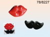 Lips and Mustache Salt and Pepper Shakers