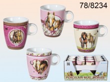 Porcelain cup horses - the last pieces