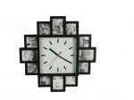 Wall Clock with 12 Picture Frames