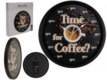 Time for Coffee wall clock
