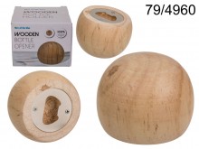 Wooden ball opener
