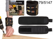 Magnetic wristband for the handyman
