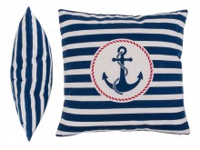 Decorative pillow with an anchor
