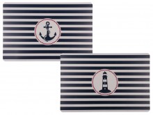 Striped nautical placemat