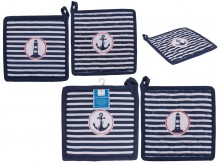 Cloth-handles for pots, nautical style