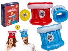 Inflatable beer pong - party game