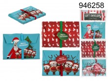 Merry Christmas gift envelope 3 pieces