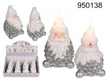 Christmas candle snowman/Santa Claus