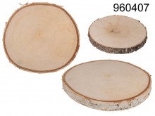 Wooden disc of wood, diameter 14 cm