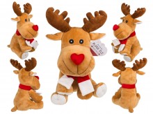 Plush moose with a heart-shaped nose 20 cm