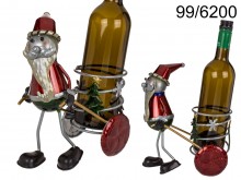 Metal wine rack - Santa Claus II