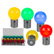 Colorful LED bulb with a magnet