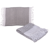 Ręcznik fouta szaro-biały 45x70 cm