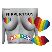 Rainbow nipple stickers - 2 pairs