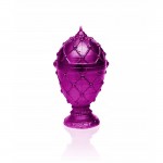 Świeca jajo Faberge mała różowy metalik - ostatnie sztuki